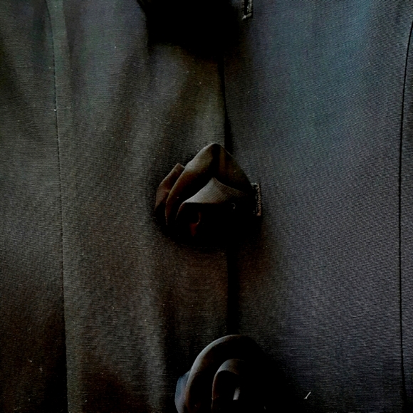 Vintage Sexy Jacket Sheer Sleeves 40s Style Retro Dressy  Size 7 Junior V Neck - Picture 5 of 8